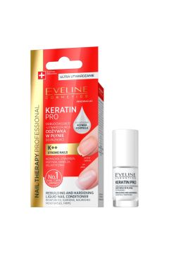 Eveline Cosmetics Keratin Pro odbudowujco-utrwalajca odywka w pynie do paznokci 5 ml