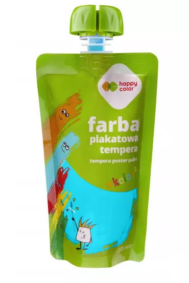 Happy Color Farba plakatowa tempera turkusowy 100 ml