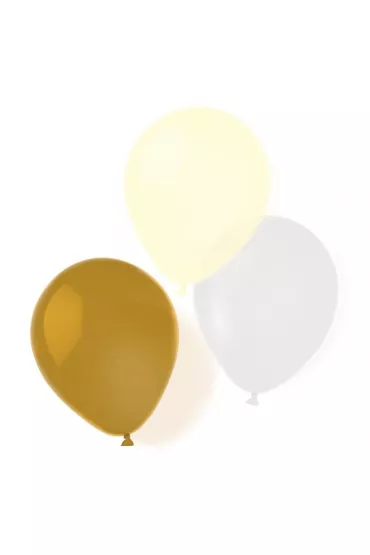 Amscan Balony lateksowe gold brush 25,4cm/10