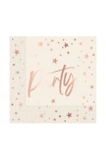 Godan Serwetki papierowe Rose Gold Party 33x33cm