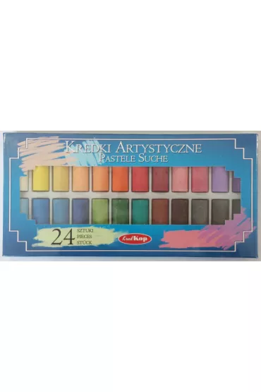 KredKop Pastele artystyczne suche grube 24 kolory