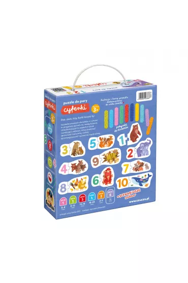 CzuCzu Puzzle do pary Cyferki 3+ Bright Junior Media