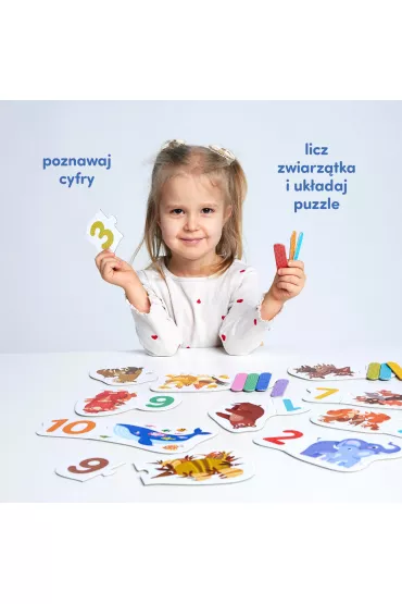 CzuCzu Puzzle do pary Cyferki 3+ Bright Junior Media