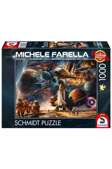 Puzzle 1000 el. PQ Michele Farella Podr� do galakt Schmidt - Michele Farella