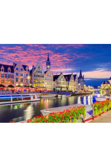 Puzzle 1000 el. Gandawa, Belgia Enjoy