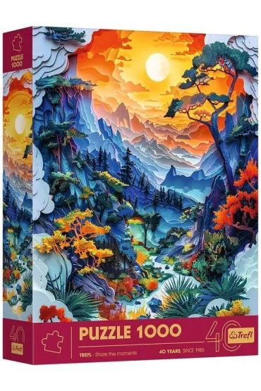 Pakiet: Puzzle z efektem 3D 1000 el. Paper Art: Dolina, Karnet Walentynki Kocham Ci�, e-Bon Karta Podarunkowa Kocham Ci� 100 z� TaniaKsiazka.pl