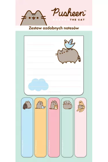 St. Majewski Zak�adki indeksuj�ce z notesem Pusheen