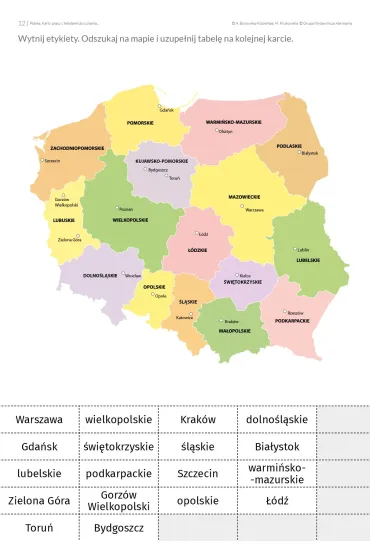Polska karty pracy z tekstami do czytania ze zrozumieniem dla uczni�w ze specjalnymi potrzebami edukacyjnymi - Agnieszka Borowska-Kociemba, Ma�gorzata Krukowska