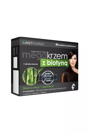 Avet Pharma Mega Krzem z Biotyn� Suplement diety 40 kaps.