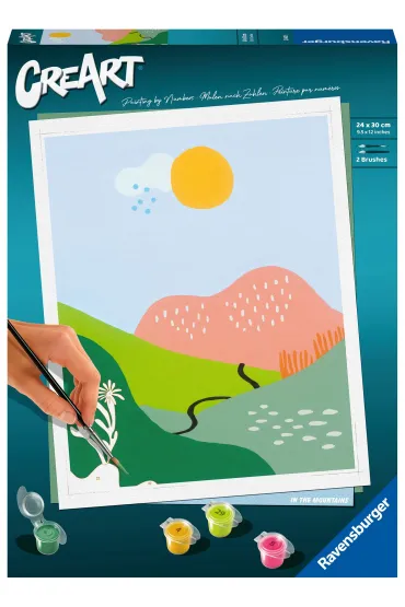Ravensburger Malowanie po numerach CreArt - Minimalistyczny krajobraz 3 24x30cm