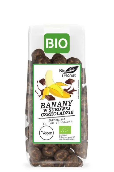 Bio Planet Banany w surowej czekoladzie 100 g Bio