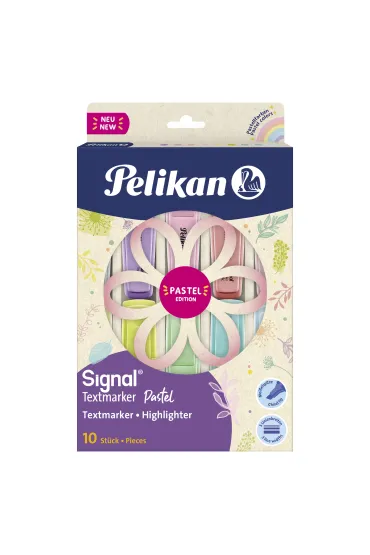 Zakre�lacz signal pastel 10 kolor�w Pelikan