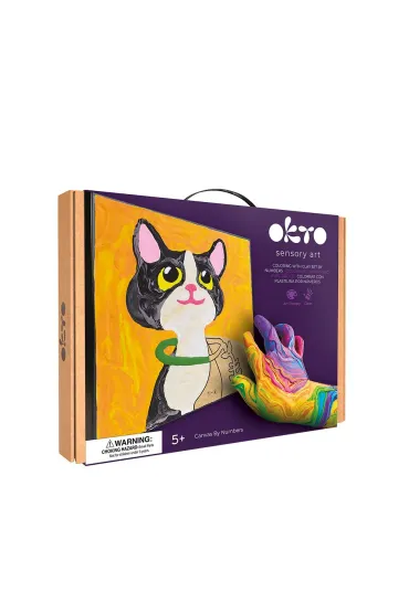 Okto Zestaw do modelowania z masy plastycznej po numerach Kot 29x29 cm
