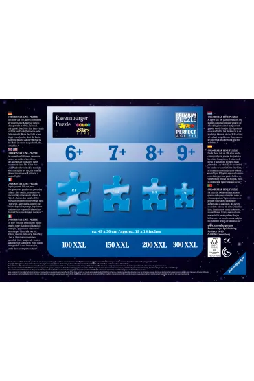 Puzzle 100 el. �wiec�ce w ciemno�ci - Jednoro�ce w blasku ksi�yca Ravensburger