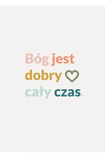 Kartka sk�adana B�g jest dobry