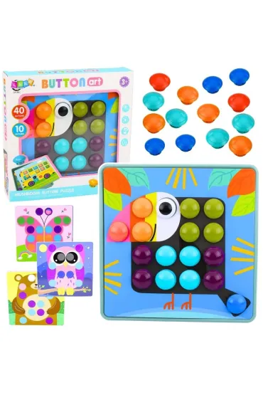Kreatywne puzzle geometryczne 53el. LeanToys