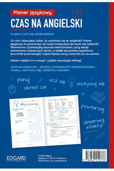 Planer j�zykowy. Czas na angielski. Poziom A2-B1 - Anna Kamont