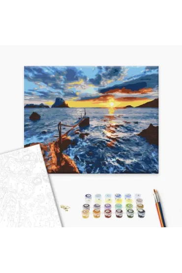 Brushme Malowanie po numerach - Na zachodzie s�o�ca 40x50cm