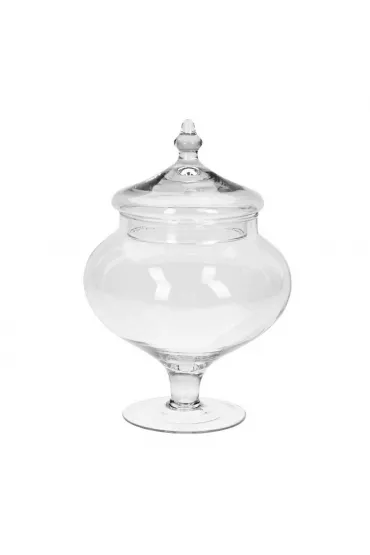 Excellent Houseware Soik szklany na nodze na ciastka