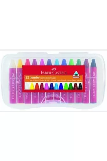 Faber-Castell Kredki �wiecowe Jumbo  w kasetce 12 szt.