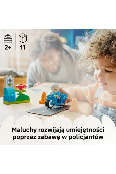 LEGO DUPLO Niebieski motocykl policyjny 10471