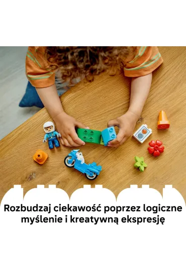 LEGO DUPLO Niebieski motocykl policyjny 10471