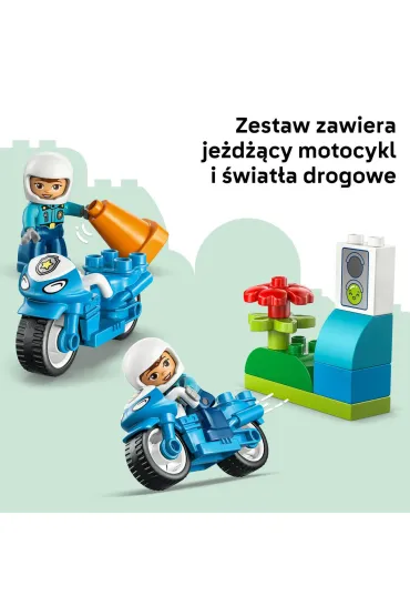 LEGO DUPLO Niebieski motocykl policyjny 10471