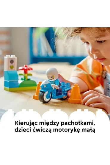 LEGO DUPLO Niebieski motocykl policyjny 10471