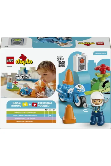 LEGO DUPLO Niebieski motocykl policyjny 10471