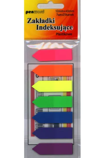 Polsirhurt Zak�adki indeksuj�ce plastikowe 12 x 45 mm