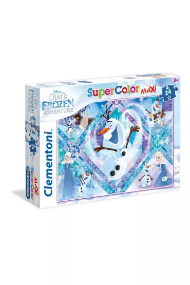 Puzzle Maxi SuperColor 24 el. Olaf's Frozen Adventure Clementoni