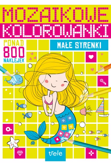 Ma�e syrenki. Mozaikowe kolorowanki