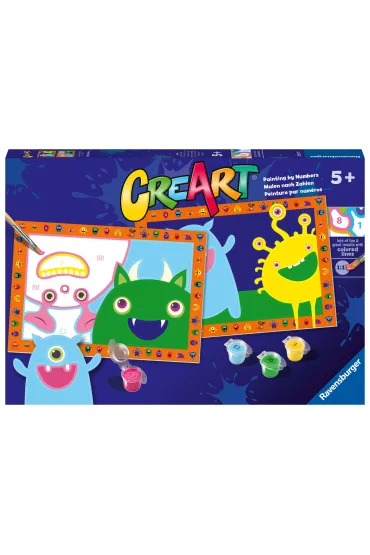 Malowanie po numerach CreArt - Potworki Ravensburger