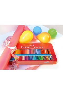 Faber-Castell Kredki owkowe Grip 2001 w metalowym opakowaniu 48 kolorw