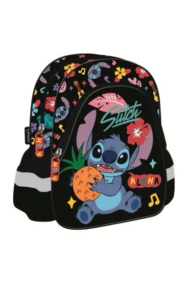 St. Majewski Plecak przedszkolny Stitch Black Aloha 11 cali