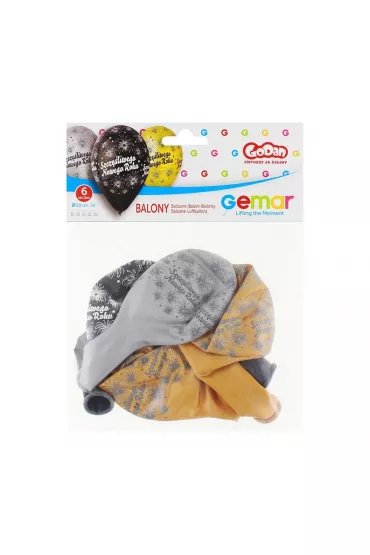 Gemar Balony Premium Szcz�liwego Nowego Roku 30cm
