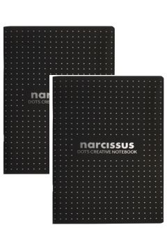 Narcissus Zeszyt A4 kropki czysty 48 kartek 2 szt.