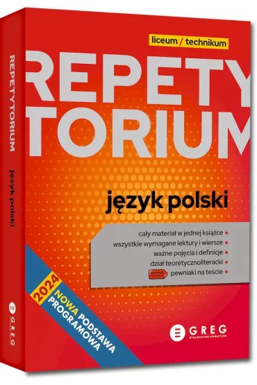 J�zyk polski. Repetytorium. Liceum i technikum