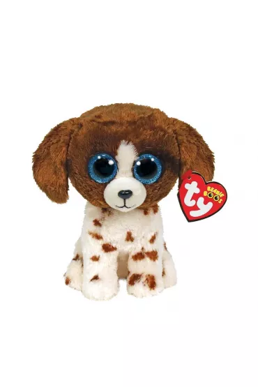 Beanie Boos Muudles - Brzowo-biay pies 15cm Ty