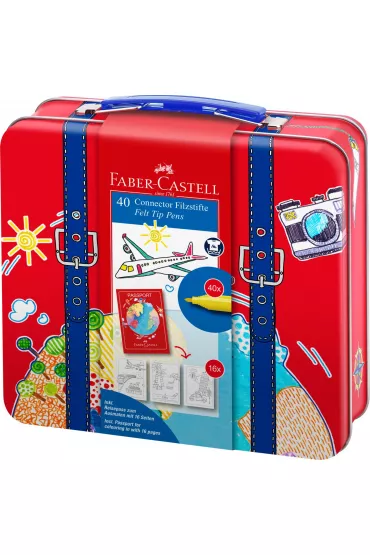Faber-Castell Flamastry Connector walizka 40 szt.
