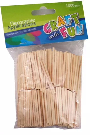 Craft with Fun Drewniane patyczki naturalne 1000 szt.