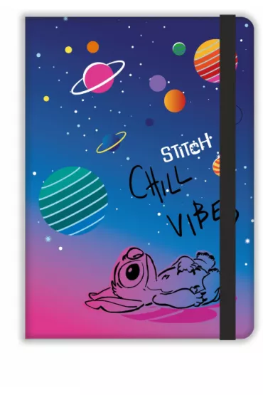 Notes A5 Disney Black Stitch 3 z gumk� linia 80 kartek