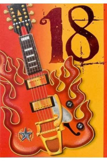 Kukartka Karnet B6 Urodziny gitara DK-230