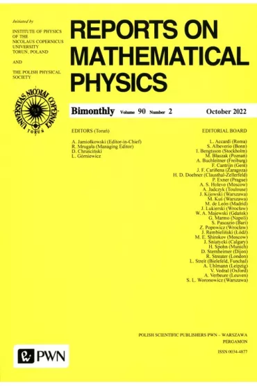 Reports on Mathematical Physics 90/2 2022 - Andrzej Jamio�kowski, Ryszard Mruga�a