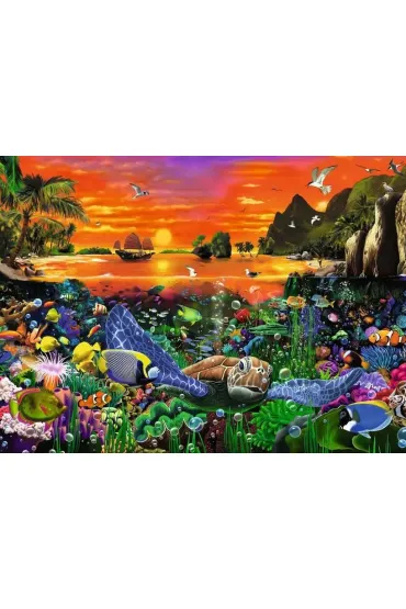 Puzzle 2D 500 el. Morski �wiat Ravensburger