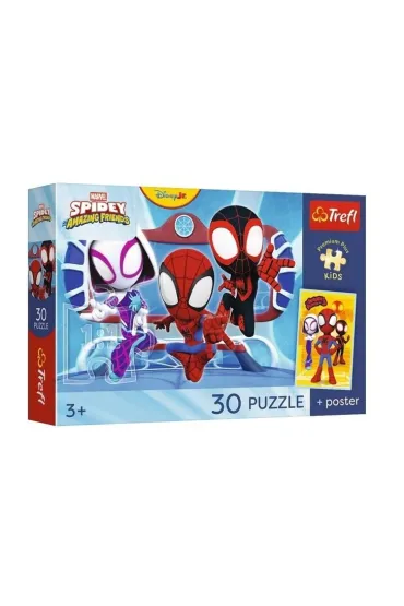 Puzzle 30 element�w Premium Spidey w akcji TREFL 18343 TR