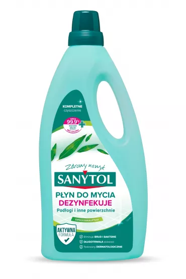 Sanytol P�yn uniwersalny do mycia i dezynfekcji pod��g i innych powierzchni o zapachu eukaliptusa 1 l