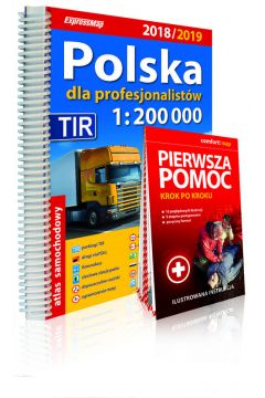 Polska dla profesjonalistw 2018/2019 Atlas samochodowy 1:200 000 + Pierwsza pomoc
