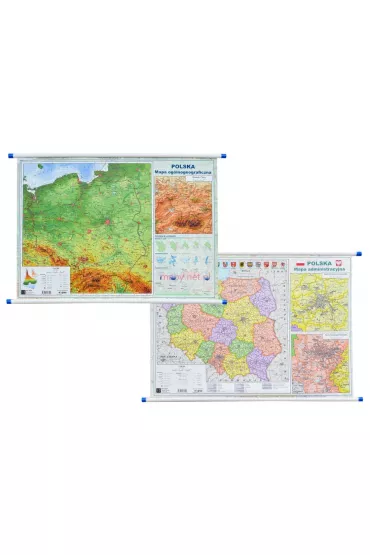 Mapa Polski A2 Dwustronna �cienna