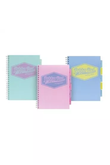 Pukka Pad Project Book Pastel A4 linia 100 kartek 3 szt.